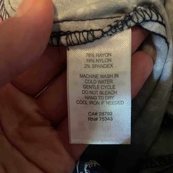 Navy ankle pants- tight with stretch! - Picture 6 of 8